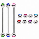 Piercing industriel 10 - Boules et strass