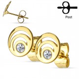 Clous en acier 178 - Double cercle strass
