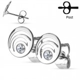 Clous en acier 178 - Double cercle strass