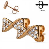 Clous en acier 73 - Noeud papillon strass