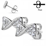 Clous en acier 73 - Noeud papillon strass