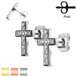 Clous en acier 97 - Croix strass