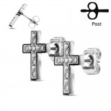 Clous en acier 97 - Croix strass