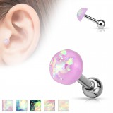 Cartilage hélix, tragus 61 - UV paillettes