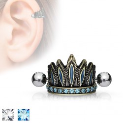Piercing hélix 46 - Coiffe indienne couleur bronze