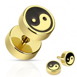 Faux-écarteur acier 64 - Yin yang gold-ip