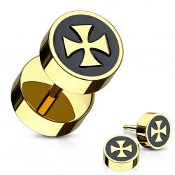Faux-écarteur acier 65 - Croix de malte gold-ip