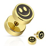 Faux-écarteur acier 66 - Smiley gold-ip