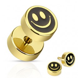 Faux-écarteur acier 66 - Smiley gold-ip