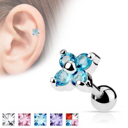 Cartilage hélix, tragus 95 - Fleur
