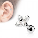 Cartilage hélix, tragus 95 - Fleur