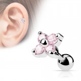 Cartilage hélix, tragus 95 - Fleur