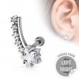 Piercing oreille original 17 - étoile A