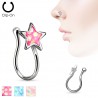 Faux piercing nez 04 - étoile opalite