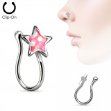 Faux piercing nez 04 - étoile opalite