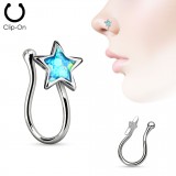 Faux piercing nez 04 - étoile opalite