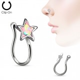 Faux piercing nez 04 - étoile opalite
