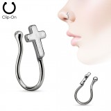 Faux piercing nez 06 - Croix