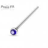 Piercing nez pliable boule strass 1mm