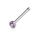 Piercing nez droit 0,8mm 19 - Strass