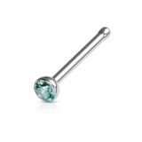 Piercing nez droit 0,8mm 19 - Strass