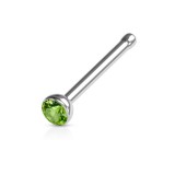 Piercing nez droit 0,8mm 19 - Strass