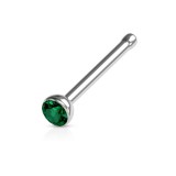Piercing nez droit 0,8mm 19 - Strass