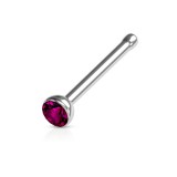 Piercing nez droit 0,8mm 19 - Strass