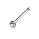 Piercing nez droit 0,8mm 19 - Strass