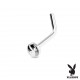 Piercing nez courbé 0.8mm 33 - Logo playboy