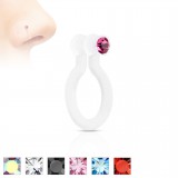 Faux piercing nez 10 - Flexible strass