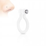 Faux piercing nez 10 - Flexible strass