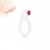 Faux piercing nez 10 - Flexible strass
