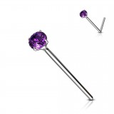 Fishtail argent strass 0.8mm