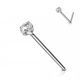 Fishtail argent strass 0.8mm