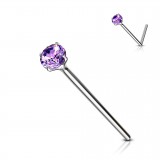 Fishtail argent strass 0.8mm