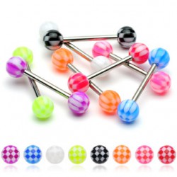 Piercing de langue UV 06 - Checker