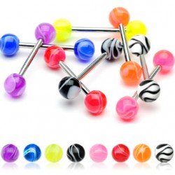 Piercing de langue UV 22 - Melon