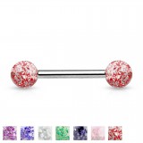 Piercing langue titane G23 paillettes