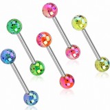 Piercing de langue UV 95 - Luisant tacheté