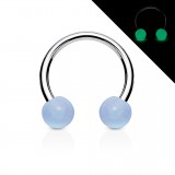 Piercing fer à cheval 16 - Fluorescent boules