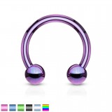Piercing micro-circulaire boules PVD 01mm