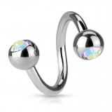 Piercing micro-spirale 12 - Strass