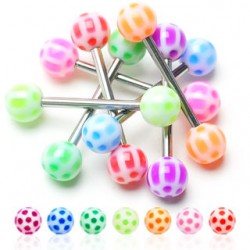Piercing de langue UV 60 - Panda