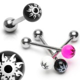 Piercing de langue UV 68 - Oeil tribal