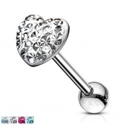Piercing langue 50 - Coeur férido