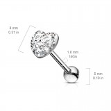 Piercing langue 50 - Coeur férido