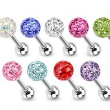Piercing langue 72 - Boule férido époxy