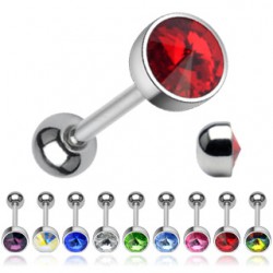 Piercing langue 26 - Cristal