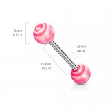 Piercing de langue UV 70 - Curly